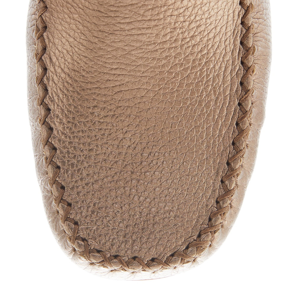 Sicily Loafer in Soft Gold Leather