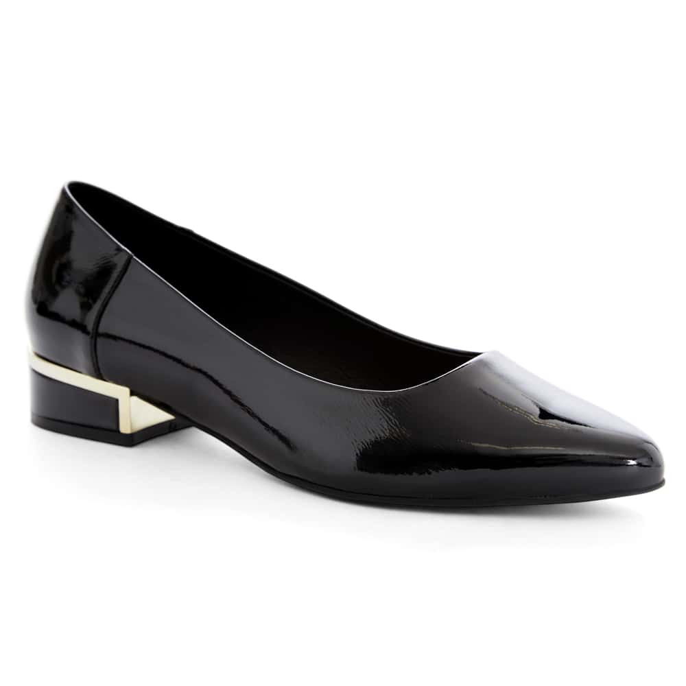 Sinatra Ballet Flat in Black Patent