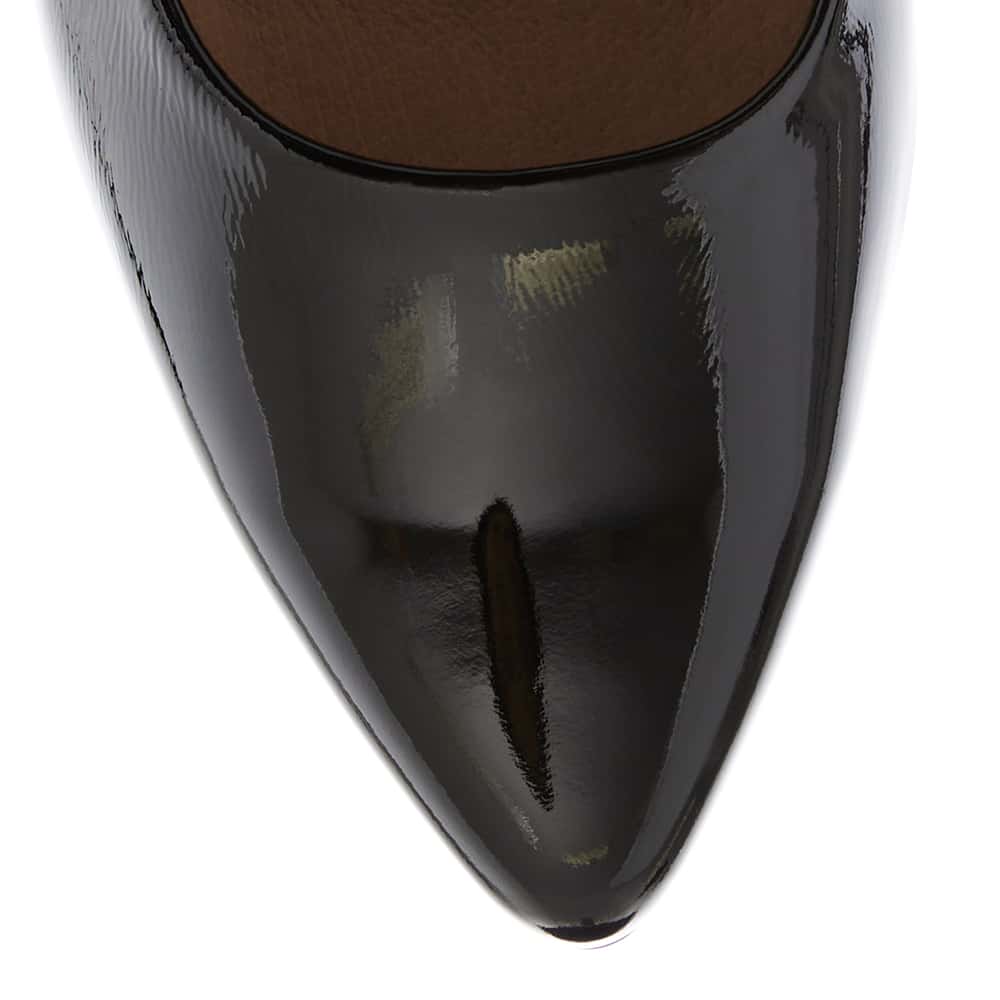 Sinatra Ballet Flat in Black Patent