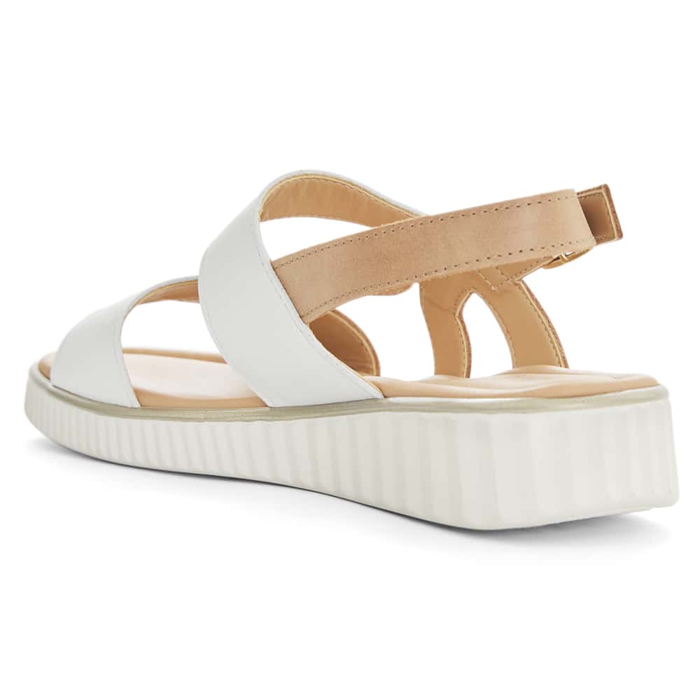 Solo Wedge in Camel Glove/white Leather