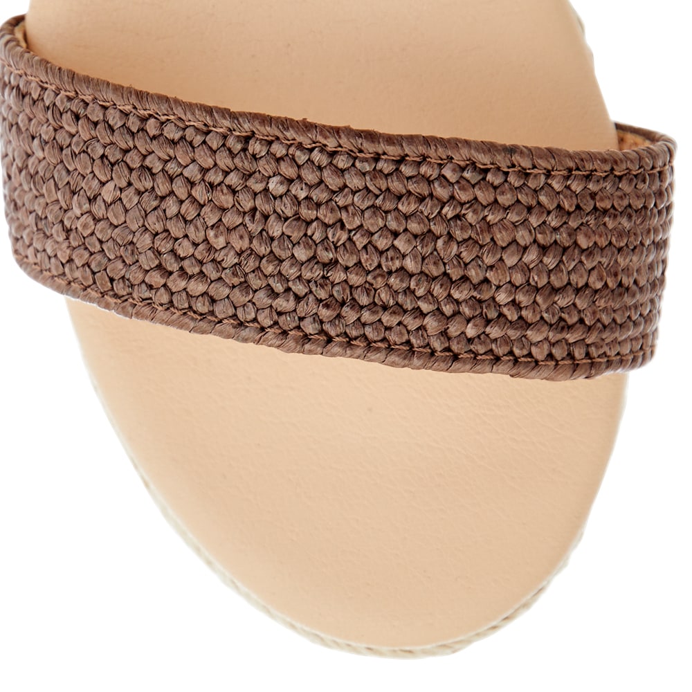 Sylvie Wedge in Chocolate Raffia