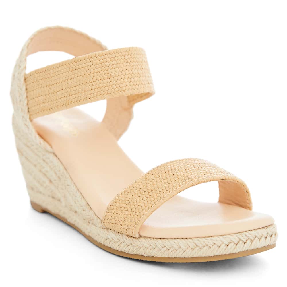 Sylvie Wedge in Natural Raffia