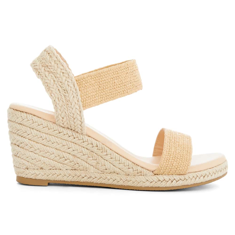 Sylvie Wedge in Natural Raffia