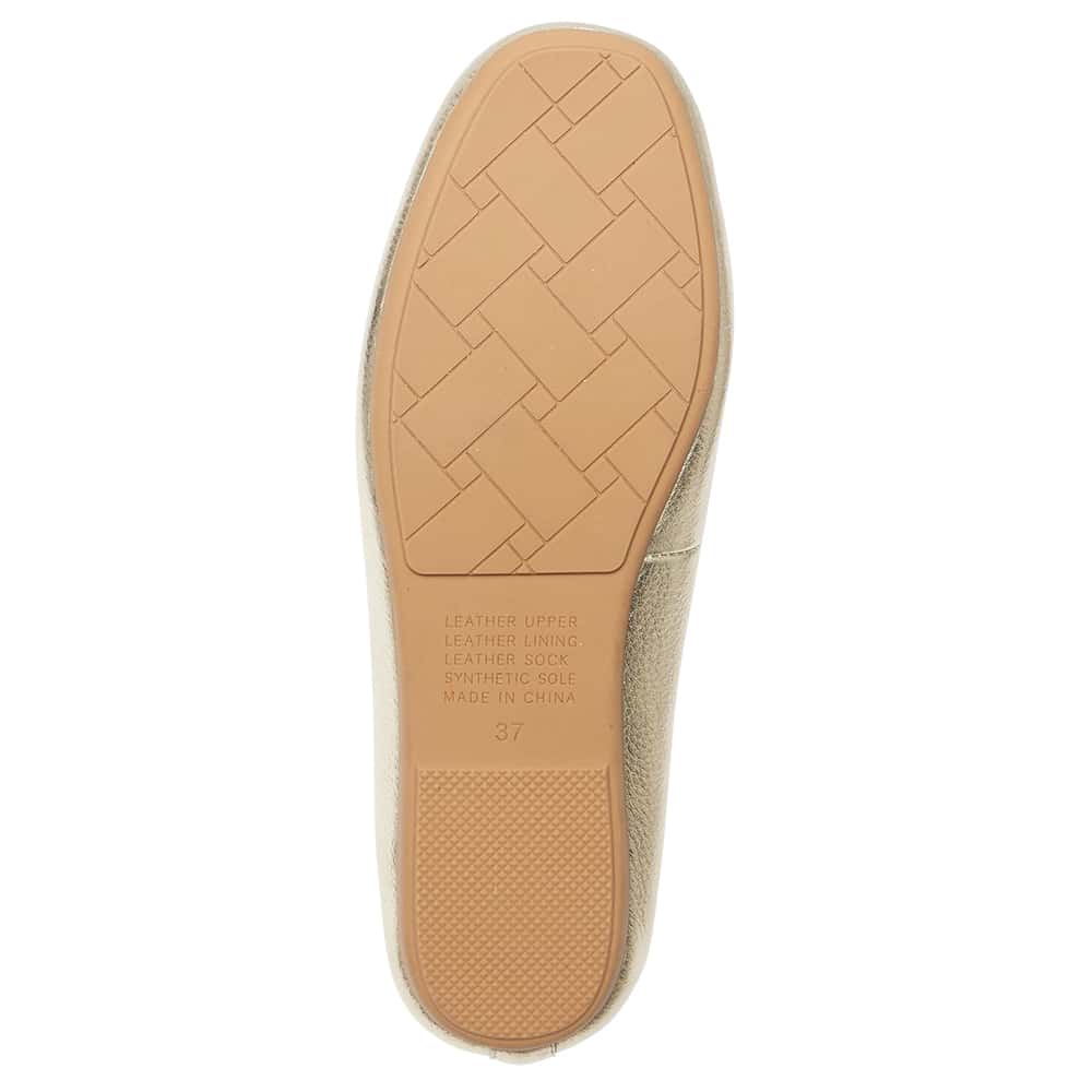 Tango Loafer in Soft Gold Leather