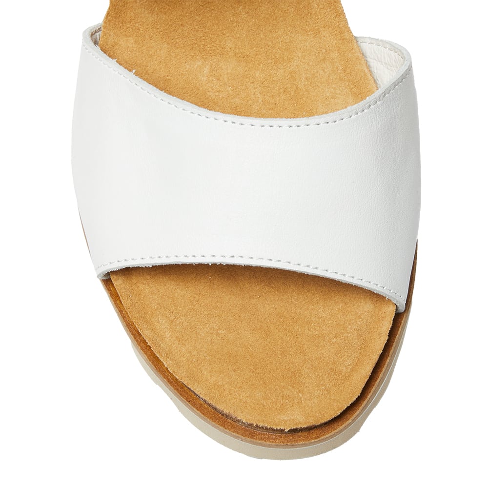 Terrace Espadrille in White Leather
