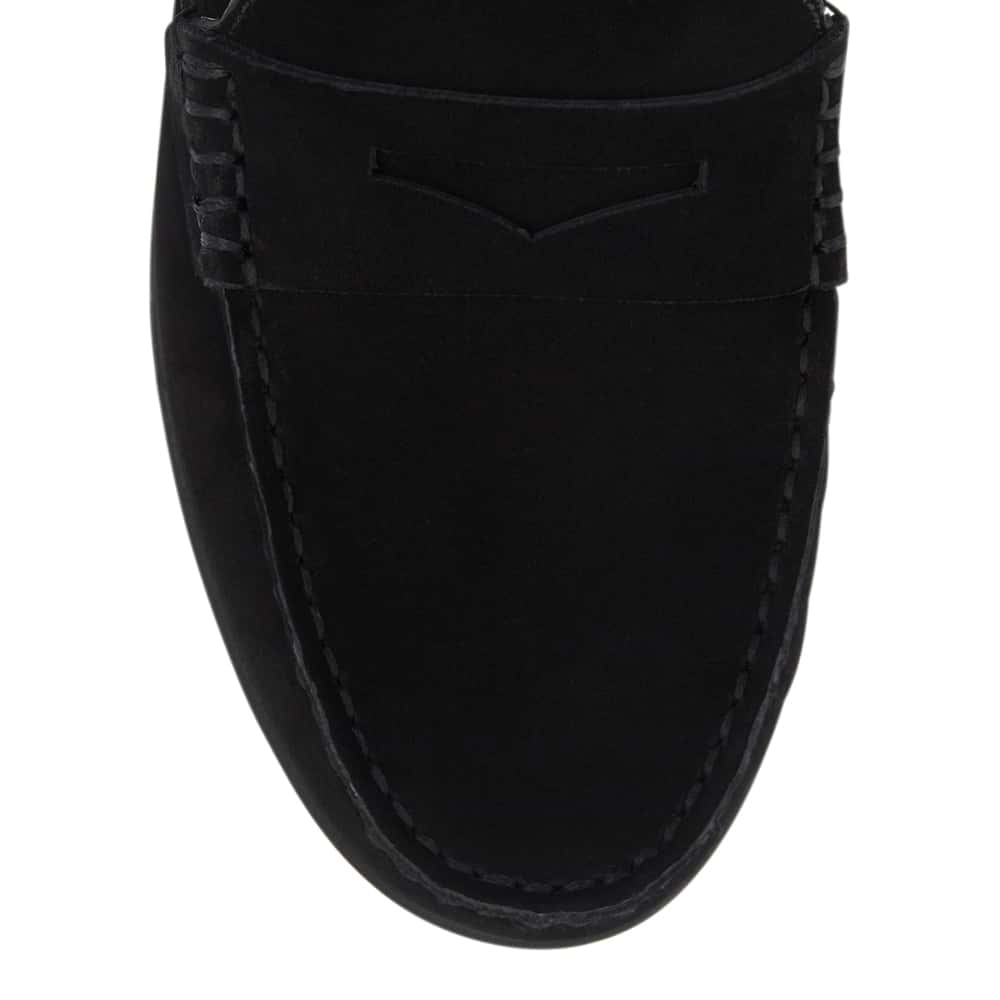 Travis Loafer in Black Nubuck