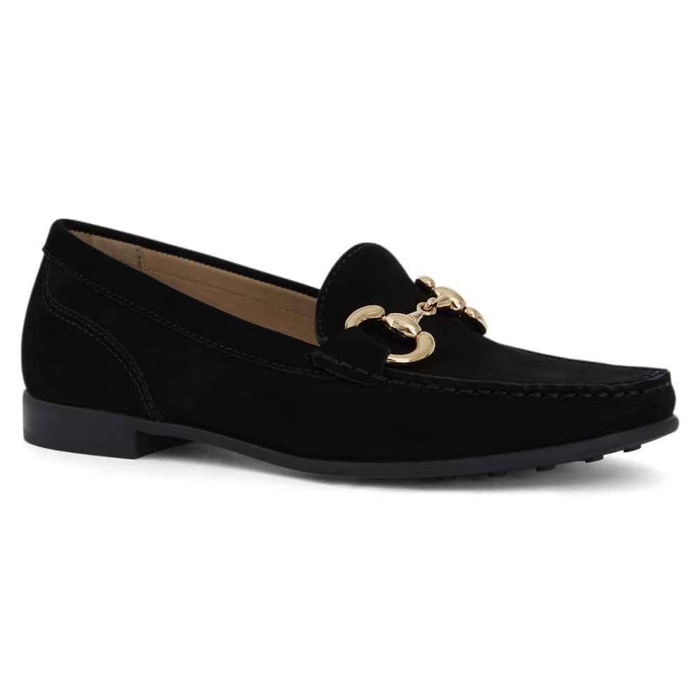 Tuscany Loafer in Black Nubuck