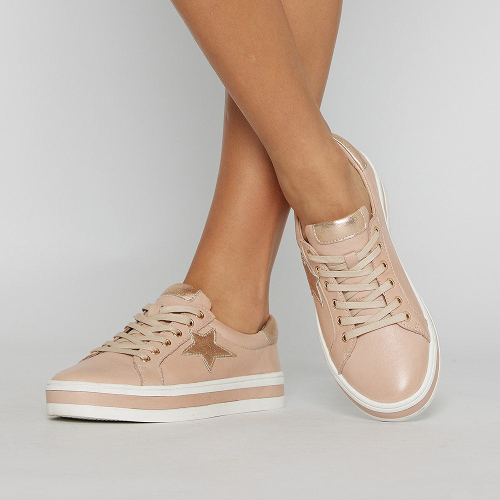 Ultra Sneaker in Blush Leather