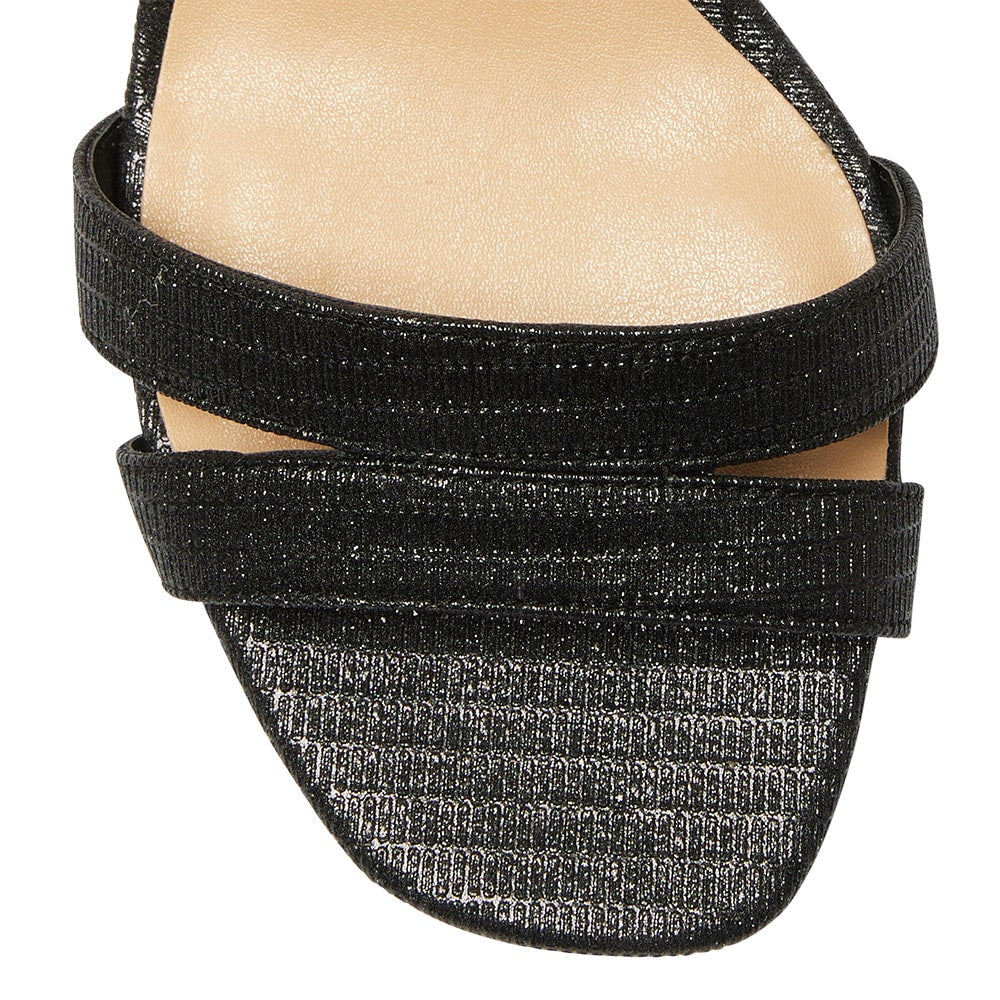 Unity Heel in Black Fabric