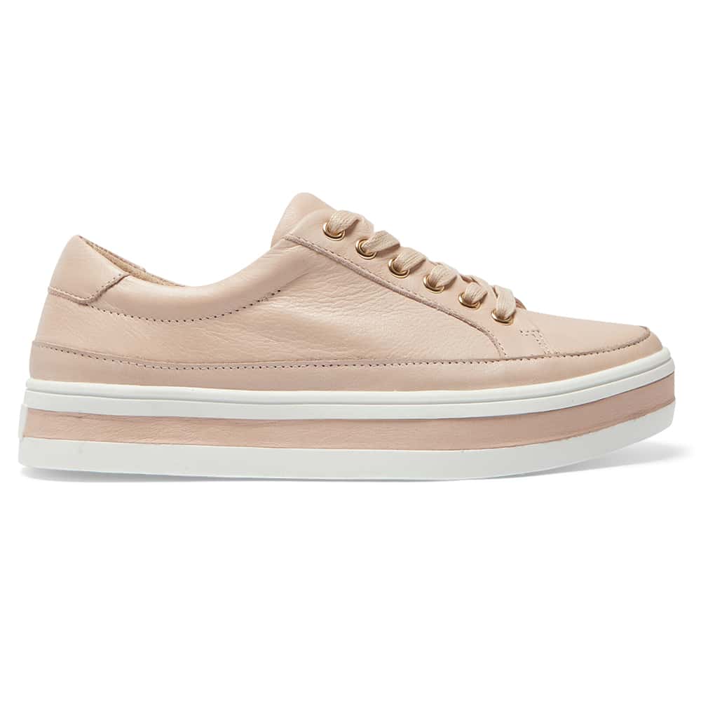 Uruguay Sneaker in Blush Leather