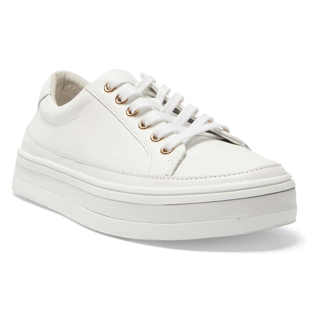 Uruguay Sneaker in White Leather