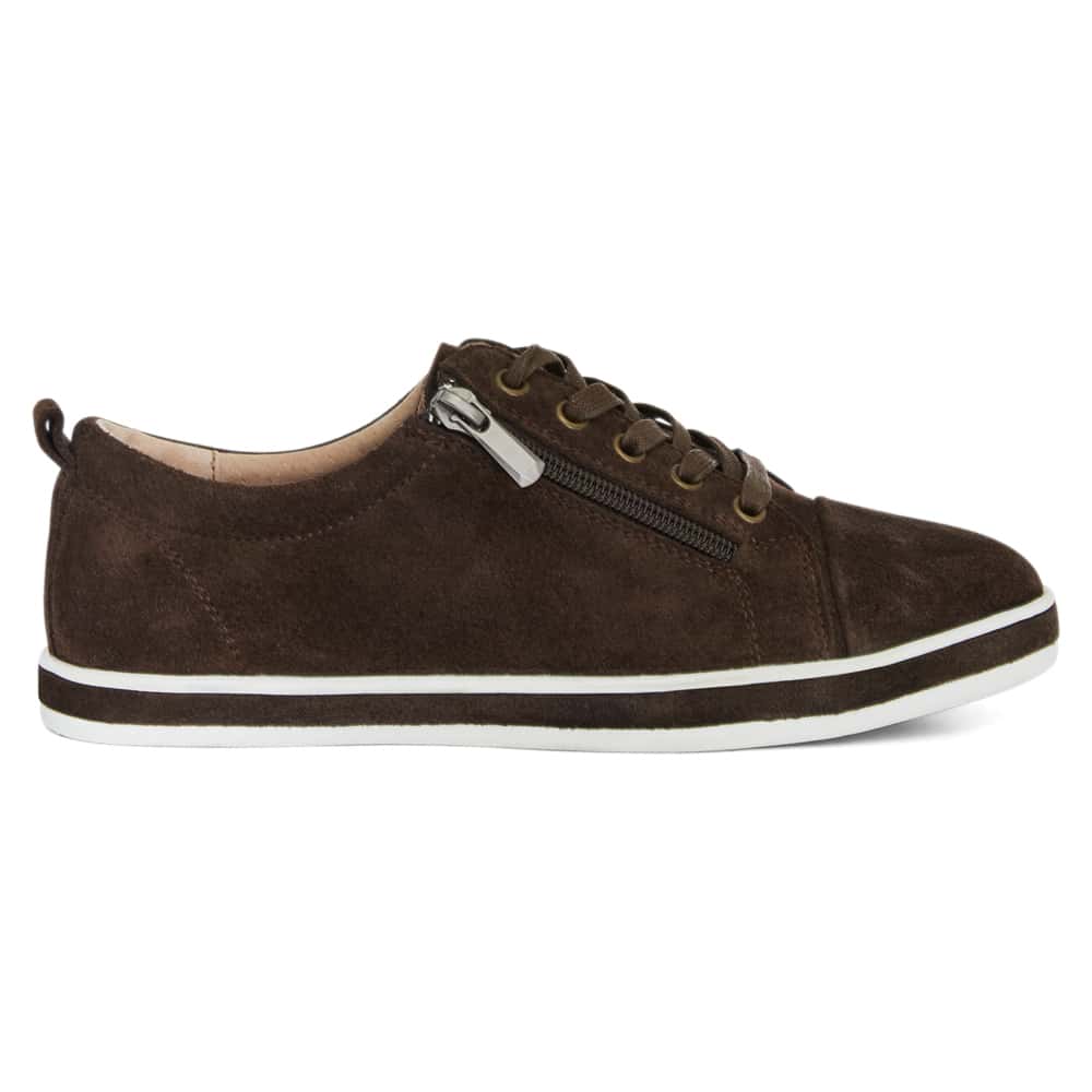 Whisper Sneaker in Chocolate  Suede