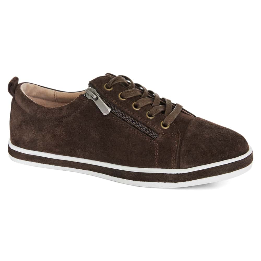 Whisper Sneaker in Chocolate  Suede