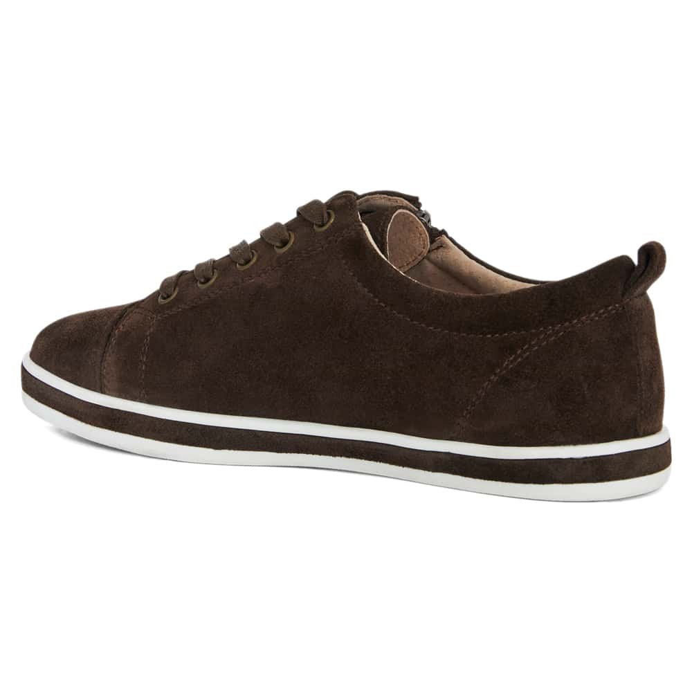 Whisper Sneaker in Chocolate  Suede