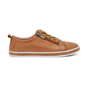 Easy Steps Whisper Sneaker in Tan Leather
