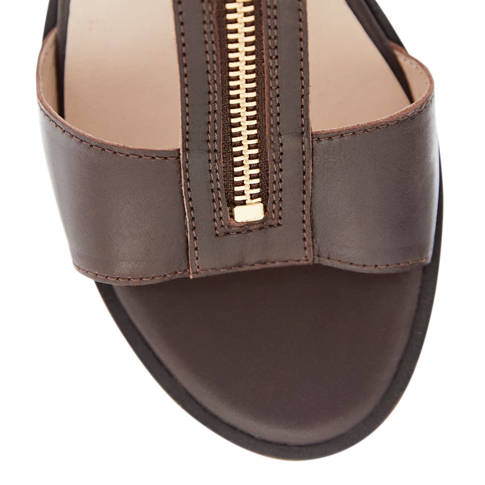 Abigail Heel in Chocolate Glove Leather