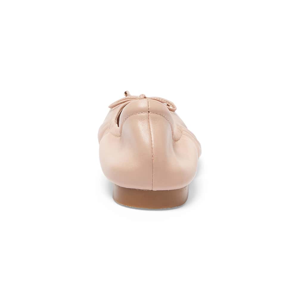 Allegra Ballet Flat in Blush Leather