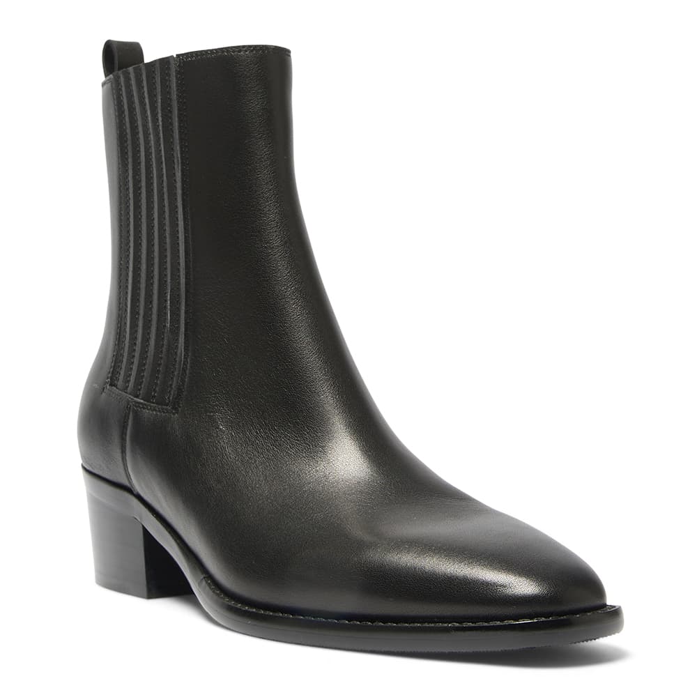 Ambrose Boot in Black Leather