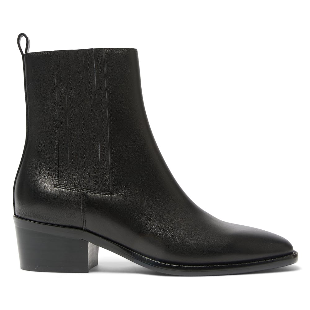 Ambrose Boot in Black Leather