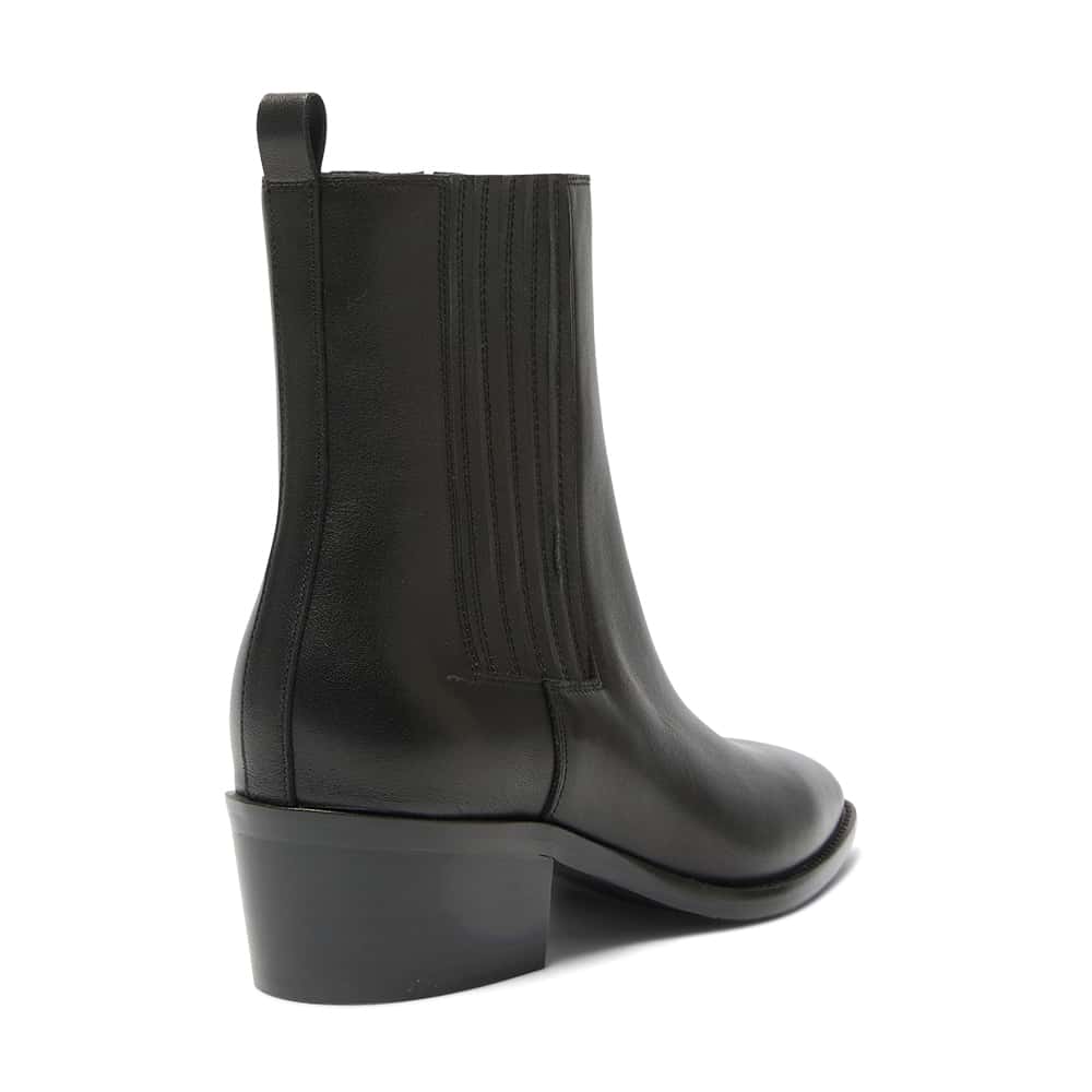 Ambrose Boot in Black Leather