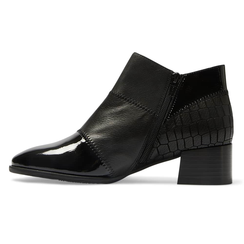 Austin Boot in Black Multi Leather