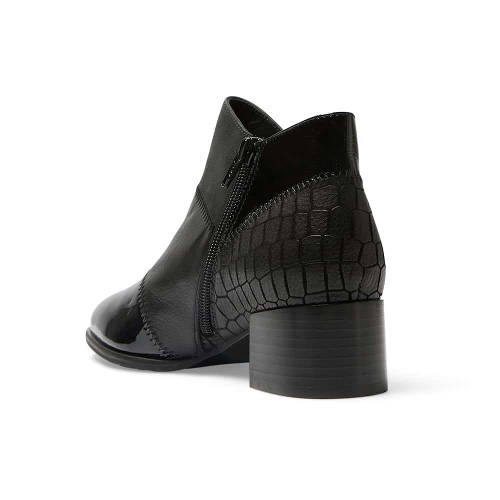 Austin Boot in Black Multi Leather