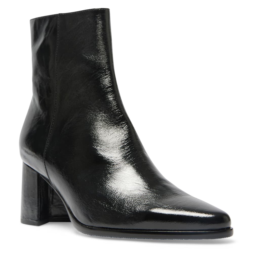 Avenue Boot in Black Crush Patent