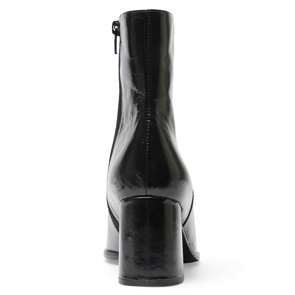 Avenue Boot in Black Crush Patent