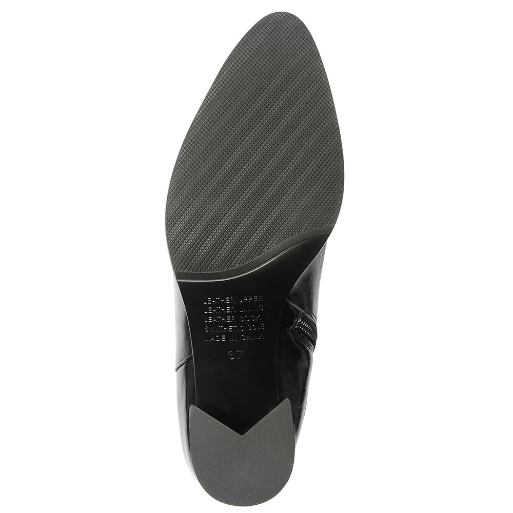 Avenue Boot in Black Crush Patent