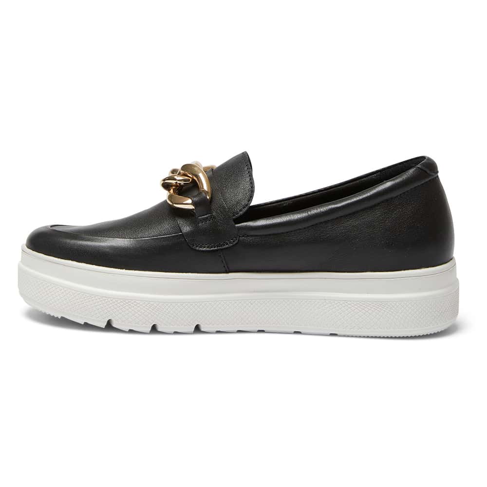 Bates Sneaker in Black Leather