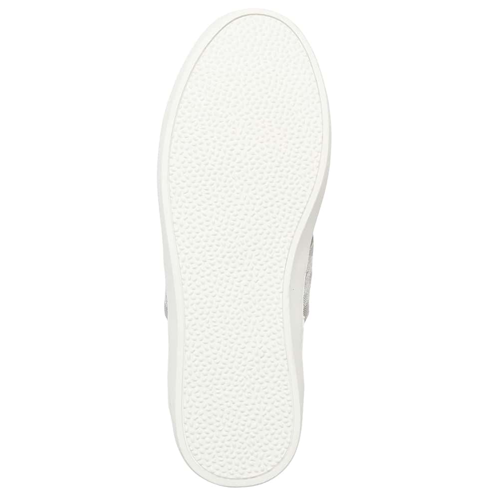 Belem Sneaker in White And Silver Leather