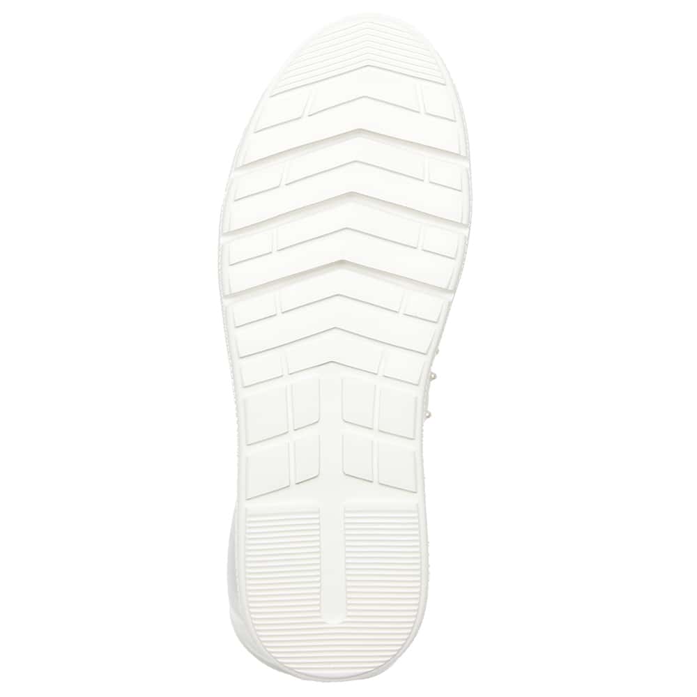 Benny Sneaker in White Pearl Leather