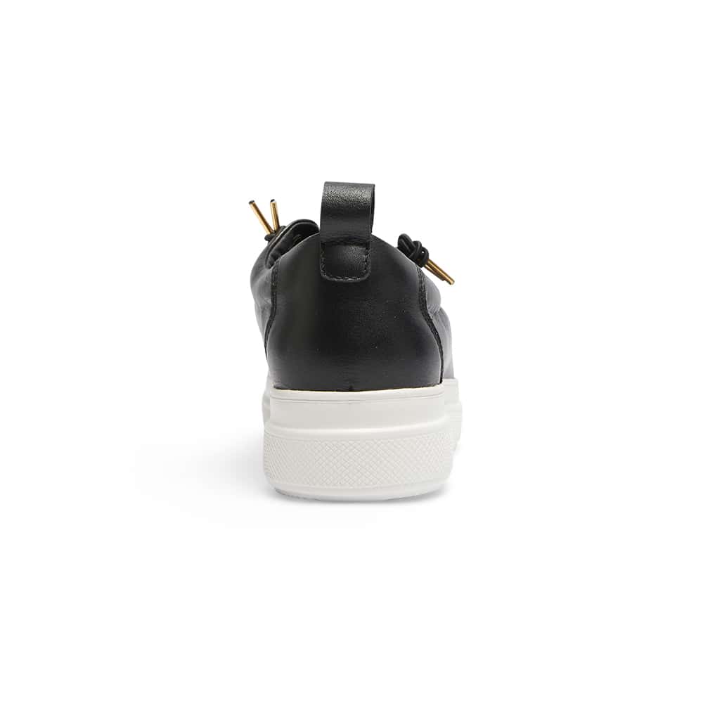 Bison Sneaker in Black Leather