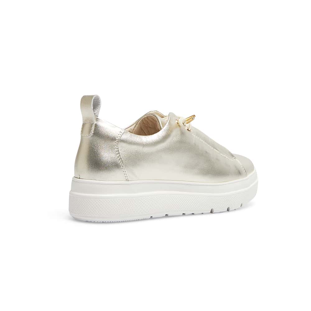 Bison Sneaker in Soft Gold Leather