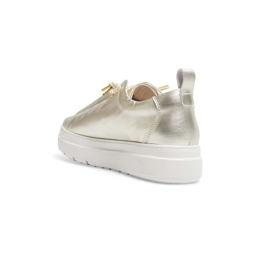 Bison Sneaker in Soft Gold Leather