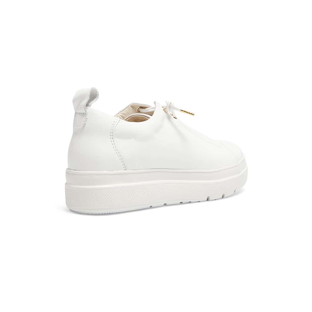 Bison Sneaker in White Leather