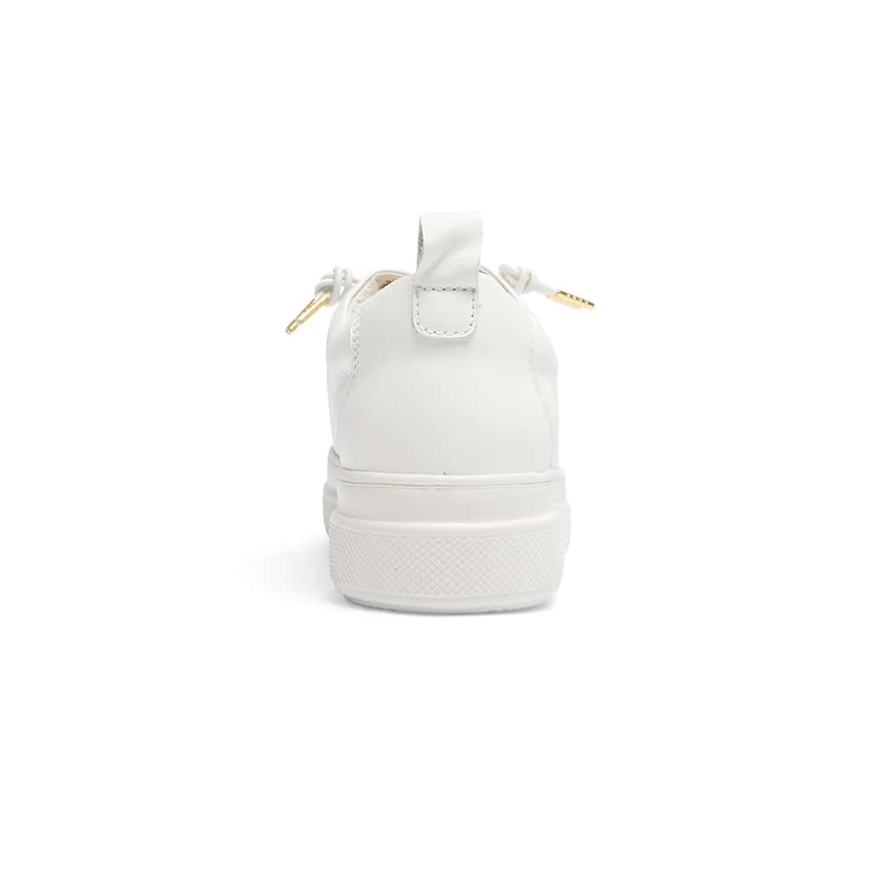 Bison Sneaker in White Leather