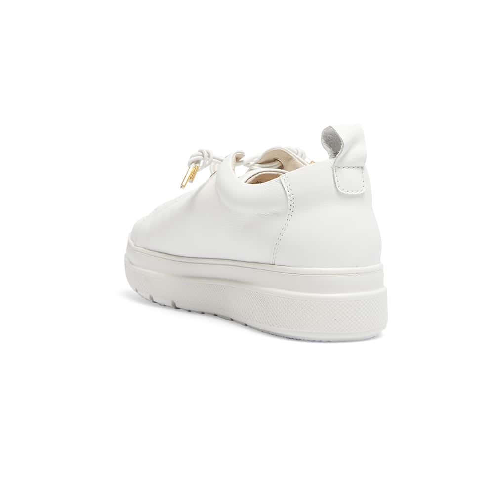 Bison Sneaker in White Leather