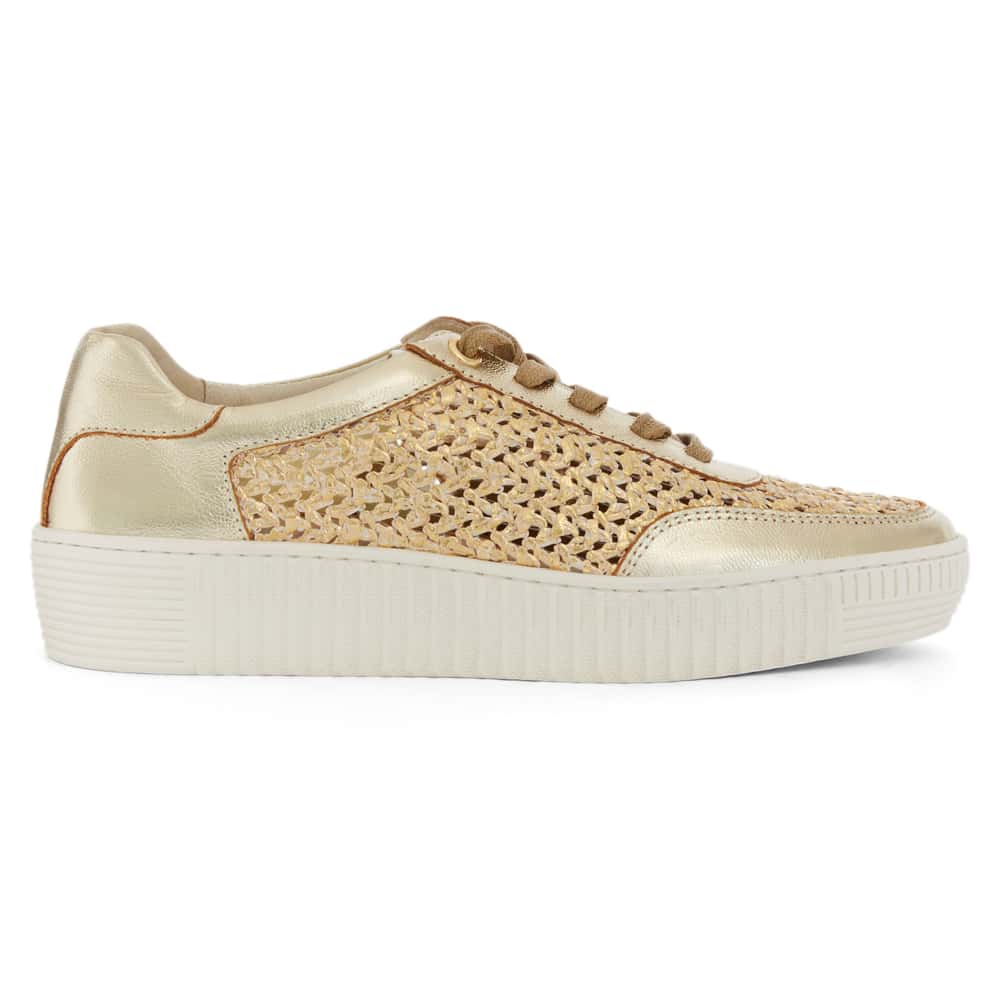 Bond Sneaker in Gold Multi