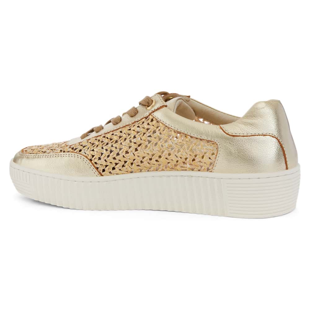 Bond Sneaker in Gold Multi