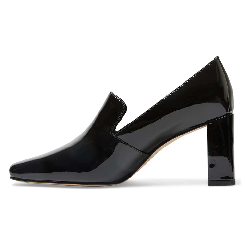 Brigid Heel in Black Patent