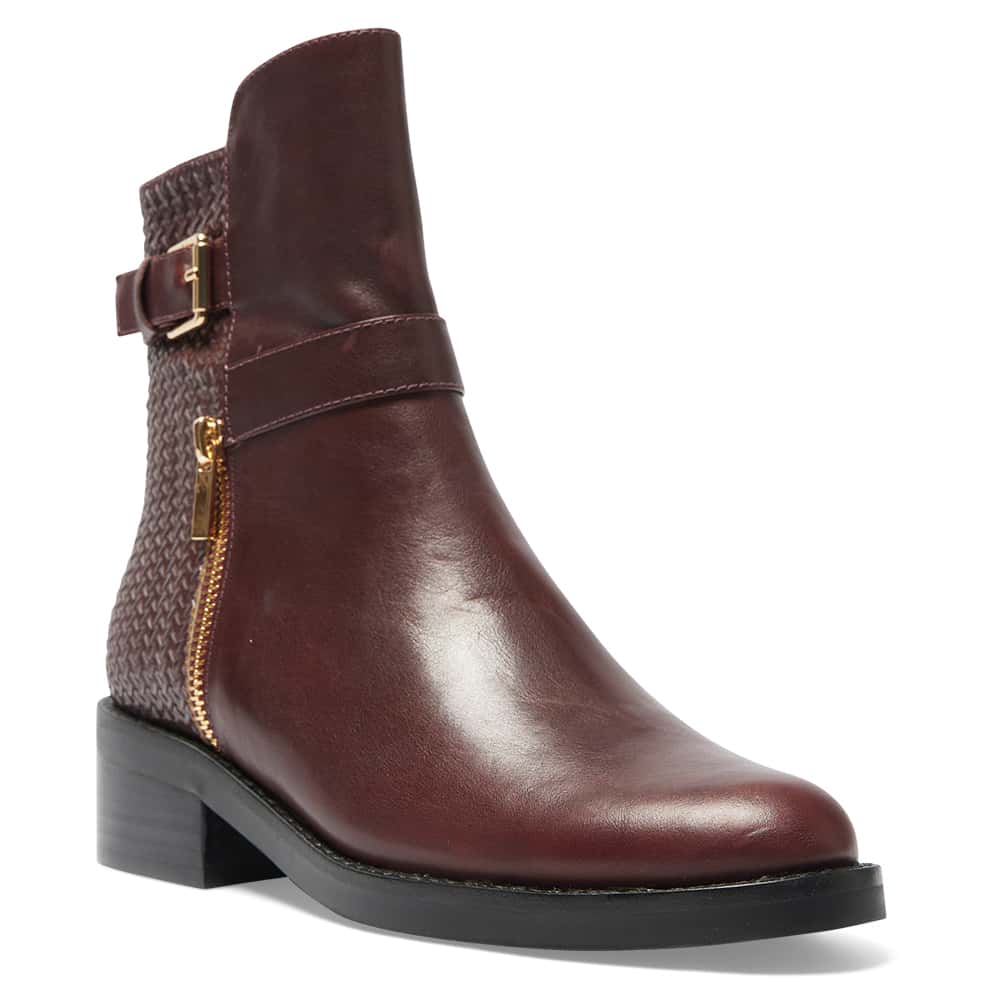 Cape Boot in Wine Glove Leather