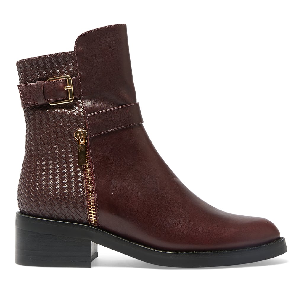 Cape Boot in Wine Glove Leather