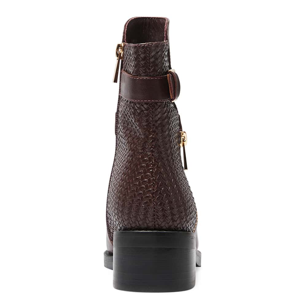 Cape Boot in Wine Glove Leather