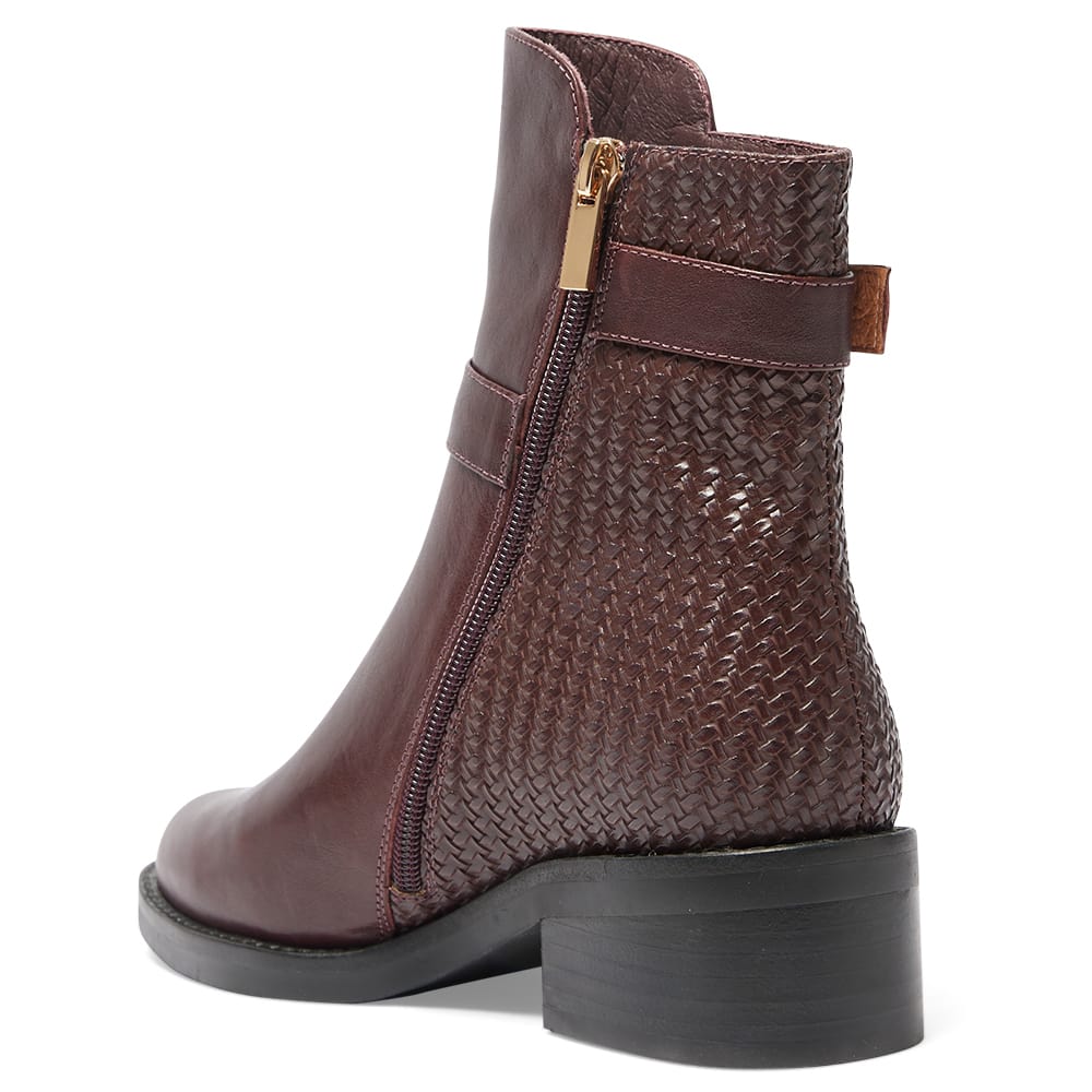 Cape Boot in Wine Glove Leather
