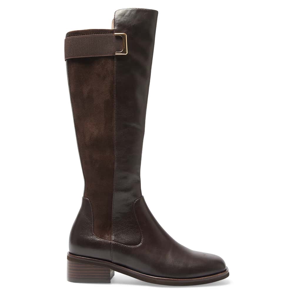 Cavalier Boot in Chocolate  Leather
