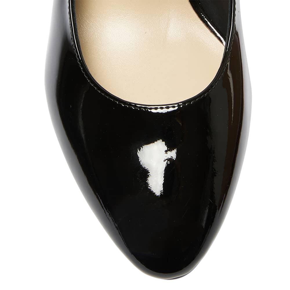 Claire Heel in Black Patent