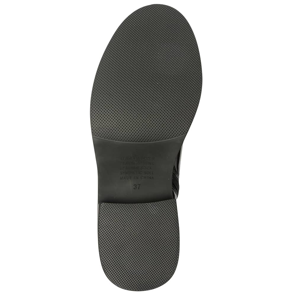 Detroit Boot in Black Patent