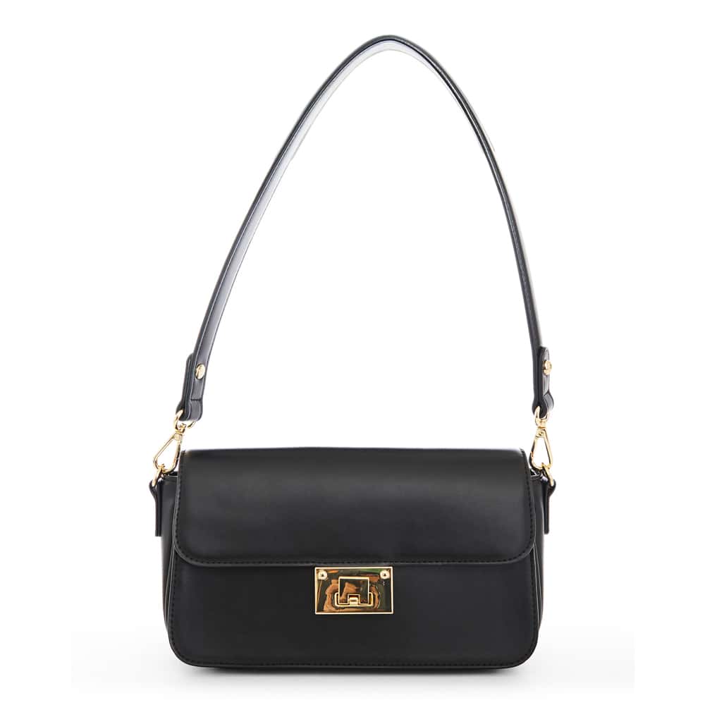 Dolly Bag in Black Smooth