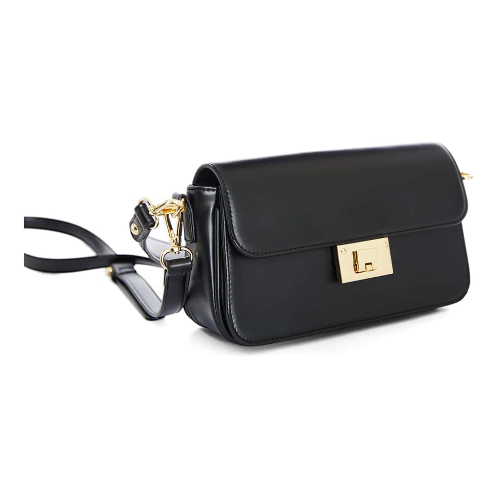 Dolly Bag in Black Smooth